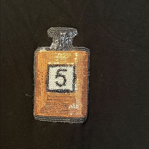Black Sequin Perfume Bottle Sweater - Picture 2 of 7